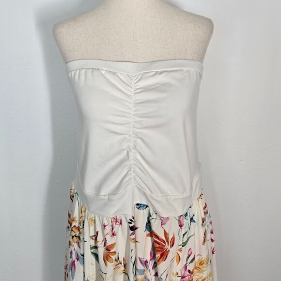 TORRID Midi Jersey Challis Sweetheart Tube Dress Sz 2 - Picture 4 of 10